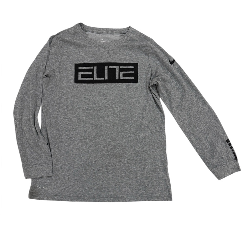 ***SOLD***Nike Kids Elite Gray Long Sleeve Tee